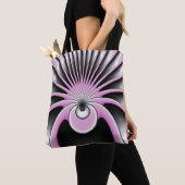 Modernes Abstraktes Crazy Fraktal Art Muster Tasche (Von Nahem)