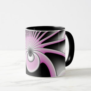 Modernes Abstraktes Crazy Fraktal Art Muster Tasse