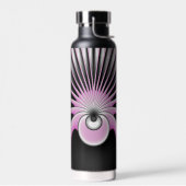 Modernes Abstraktes Crazy Fraktal Art Muster Trinkflasche (Links)