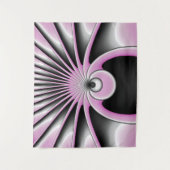 Modernes Abstraktes Crazy Fraktal Art Muster Wandteppich (Vorderseite)