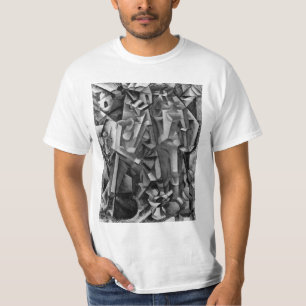 Modernes abstraktes Cubist-Malerei-Shirt T-Shirt