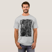 Modernes abstraktes Cubist-Malerei-Shirt T-Shirt (Vorne ganz)