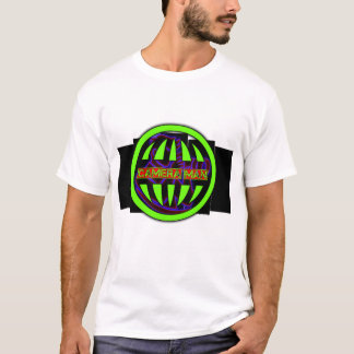Modernes abstraktes Cyber-Globe-Grafik T-Shirt für