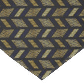 Modernes Abstraktes Deko Muster Schwarz Geometrisc Tischdecke (Schrägansicht)