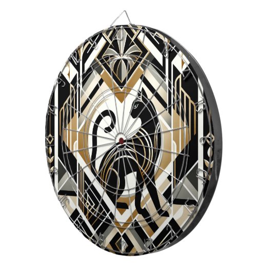 Modernes Abstraktes Dekorationskat Dartboard Dartscheibe (Vorderseite rechts)