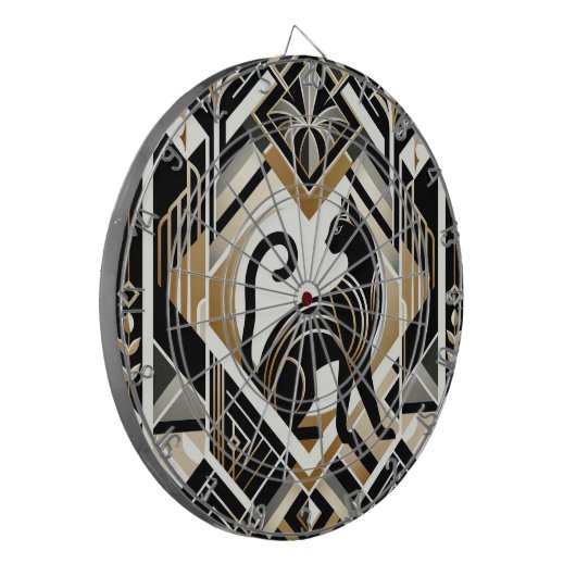 Modernes Abstraktes Dekorationskat Dartboard Dartscheibe (Vorderseite Links)