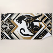 Modernes, Abstraktes Dekorationstücher von Cat Bea Strandtuch (Vorderseite)