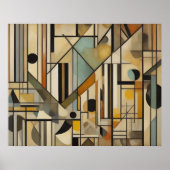 Modernes abstraktes Design 4:5 Poster (Vorne)