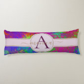 Modernes, Abstraktes Design der Gefärbte Krawatte Seitenschläferkissen (Rückseite)