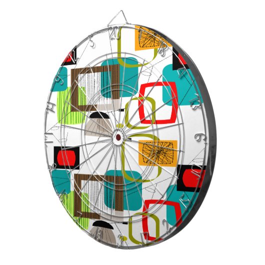 Modernes, abstraktes Design des Mittelalters Dartscheibe (Vorderseite rechts)