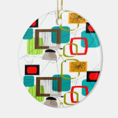 Modernes, abstraktes Design des Mittelalters Keramik Ornament (Links)