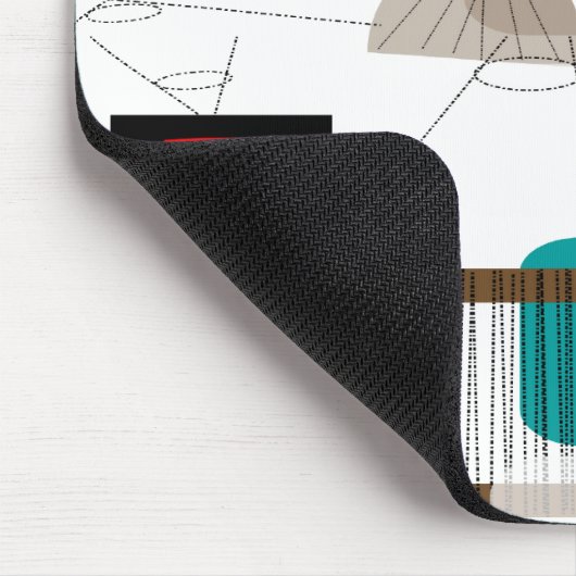 Modernes, abstraktes Design des Mittelalters Mousepad (Ecke)