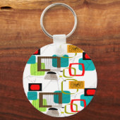 Modernes, abstraktes Design des Mittelalters Schlüsselanhänger (Vorderseite)