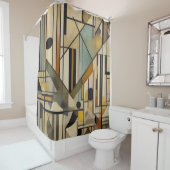 Modernes abstraktes Design Duschvorhang (Beispiel)