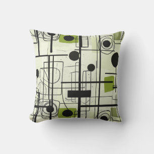 Modernes abstraktes Design, dynamische Linien Thro Kissen