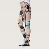 Modernes abstraktes Design, dynamische Linien Thro Leggings (Links)