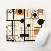 Modernes abstraktes Design, dynamische Linien Thro Mousepad (Mit Mouse)
