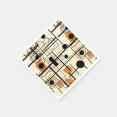 Modernes abstraktes Design, dynamische Linien Thro Serviette (Ecke)