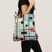 Modernes abstraktes Design, dynamische Linien Thro Tasche (Von Nahem)