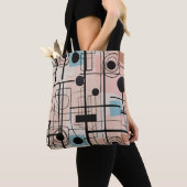 Modernes abstraktes Design, dynamische Linien Thro Tasche (Von Nahem)