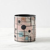Modernes abstraktes Design, dynamische Linien Thro Tasse (Zentrum)
