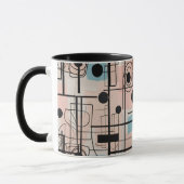 Modernes abstraktes Design, dynamische Linien Thro Tasse (Links)