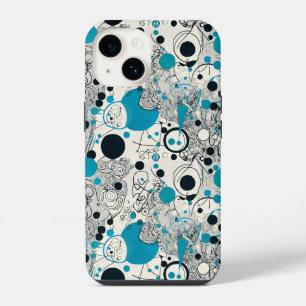 Modernes abstraktes Design, fließende Linien Kisse iPhone 14 Hülle