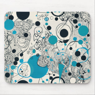 Modernes abstraktes Design, fließende Linien Kisse Mousepad