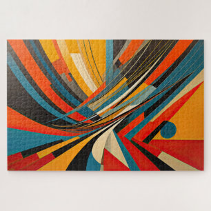 Modernes abstraktes Design Futurismus Puzzle