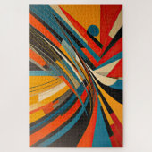 Modernes abstraktes Design Futurismus Puzzle (Vertikal)