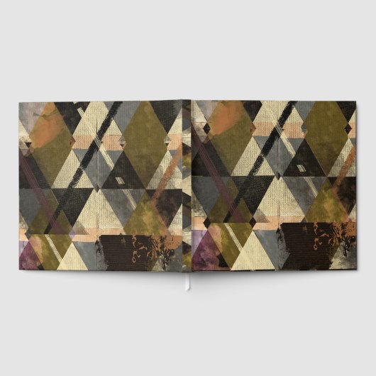 modernes abstraktes Design Gästebuch (Voll)