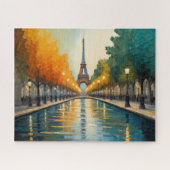 Modernes Abstraktes Design Gold Orange Blue Europe Puzzle (Horizontal)