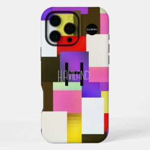 Modernes, abstraktes Design Handy Fall HAMbWG iPhone 16 Pro Max Hülle