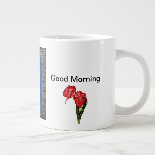 Modernes abstraktes Design Jumbo-Tasse (Rechts)