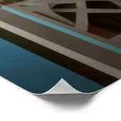 Modernes Abstraktes Design Kubismus Surrealismus 4 Poster (Ecke)