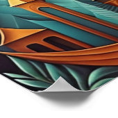 Modernes Abstraktes Design Kubismus Surrealismus 4 Poster (Ecke)