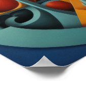 Modernes Abstraktes Design Kubismus Surrealismus 4 Poster (Ecke)