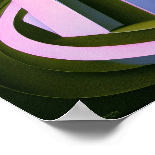 Modernes Abstraktes Design Kubismus Surrealismus 4 Poster (Ecke)