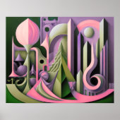 Modernes Abstraktes Design Kubismus Surrealismus 4 Poster (Vorne)