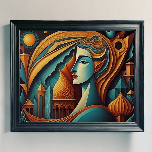 Modernes Abstraktes Design Kubismus Surrealismus 4 Poster