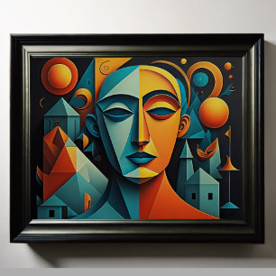 Modernes Abstraktes Design Kubismus Surrealismus 4 Poster