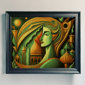 Modernes Abstraktes Design Kubismus Surrealismus 4 Poster