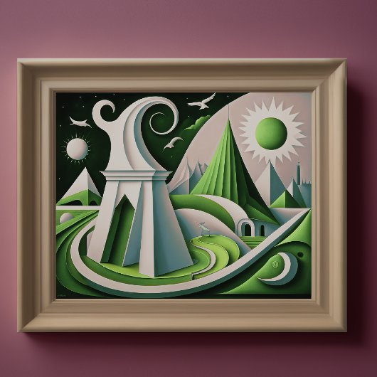 Modernes Abstraktes Design Kubismus Surrealismus 4 Poster