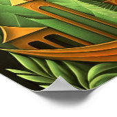 Modernes Abstraktes Design Kubismus Surrealismus 4 Poster (Ecke)