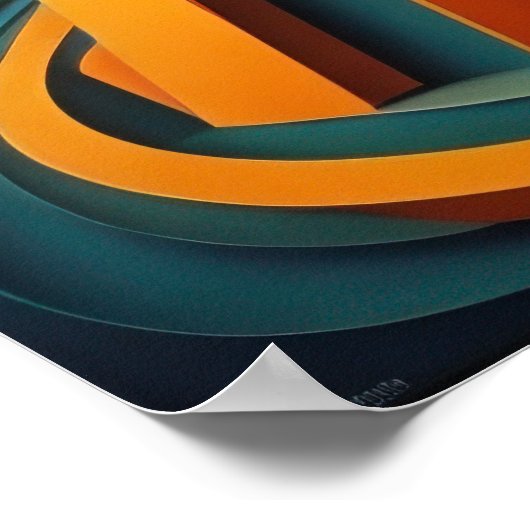 Modernes Abstraktes Design Kubismus Surrealismus 4 Poster (Ecke)