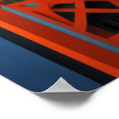 Modernes Abstraktes Design Kubismus Surrealismus 4 Poster (Ecke)