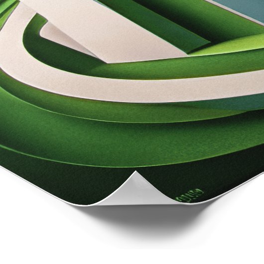 Modernes Abstraktes Design Kubismus Surrealismus 4 Poster (Ecke)