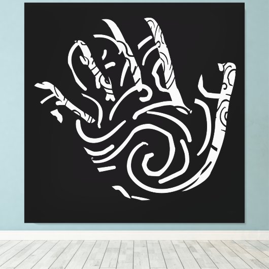 modernes abstraktes Design Leinwanddruck (Insitu (Holzboden))