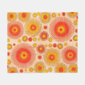 Modernes abstraktes Design mit floralen und Fleecedecke (Vorderseite (Horizontal))