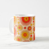 Modernes abstraktes Design mit floralen und Kaffeetasse (Vorderseite Links)
